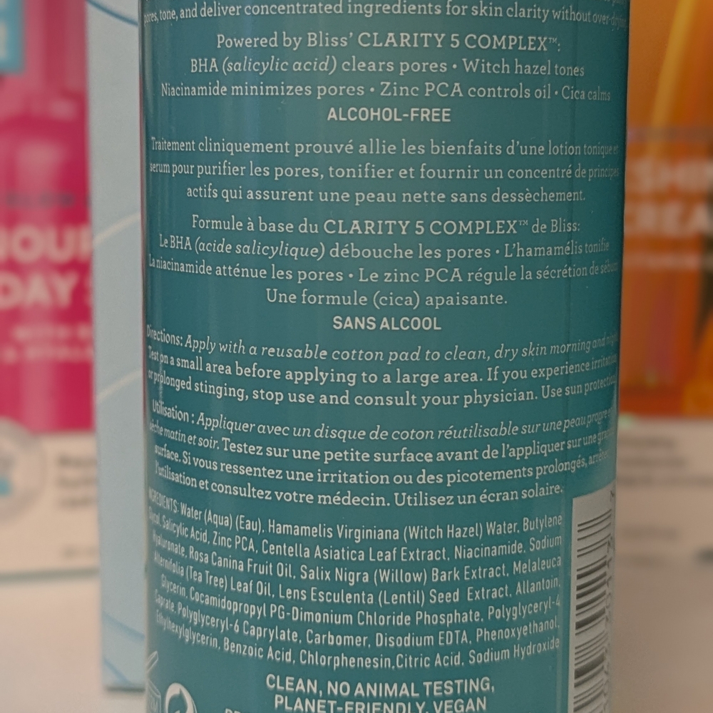 Bliss Clear Genius Toner